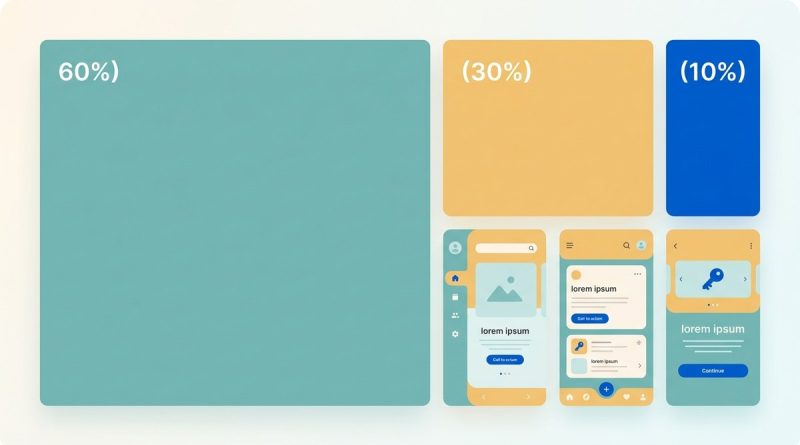 How to Use the 60-30-10 Rule for Balanced UI Color Schemes