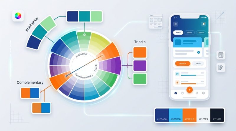 How to Use the Color Wheel to Build Cohesive UI Color Palettes