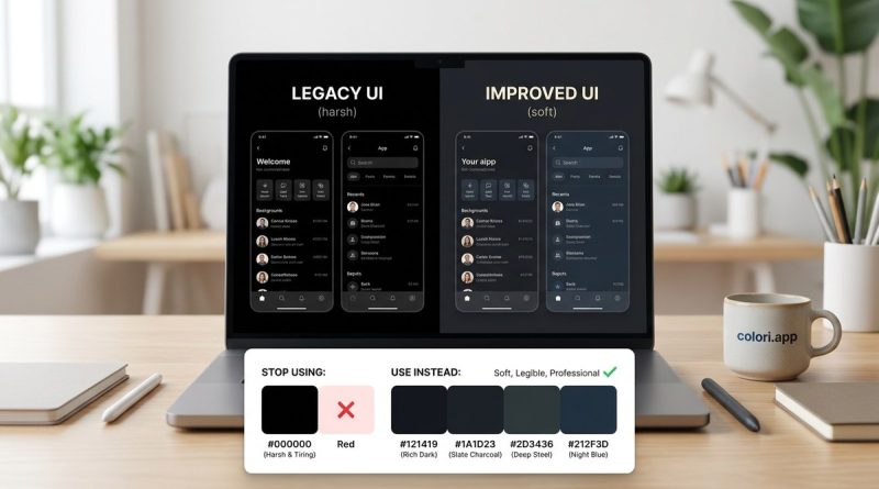 Why You Should Stop Using Black in Your UI Designs (and What to Use Instead)